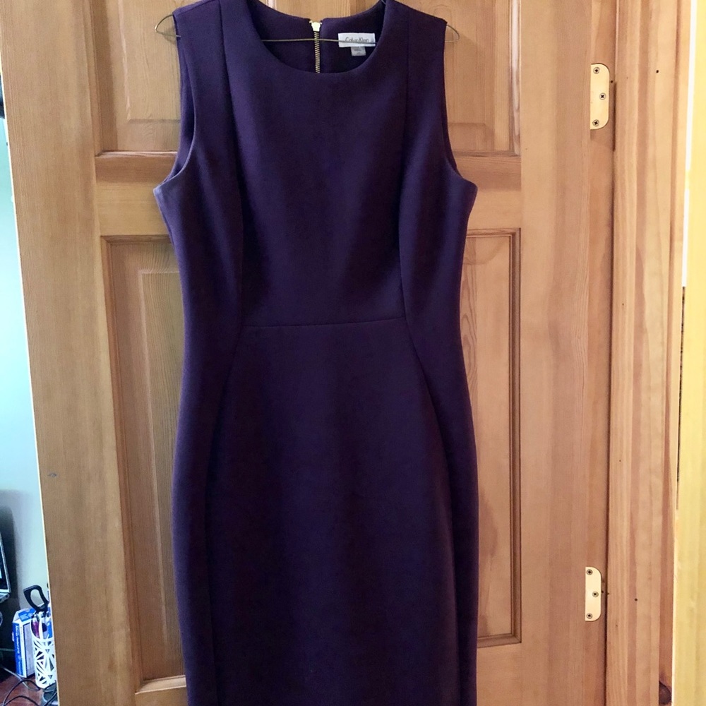 Purple Calvin Klein dress